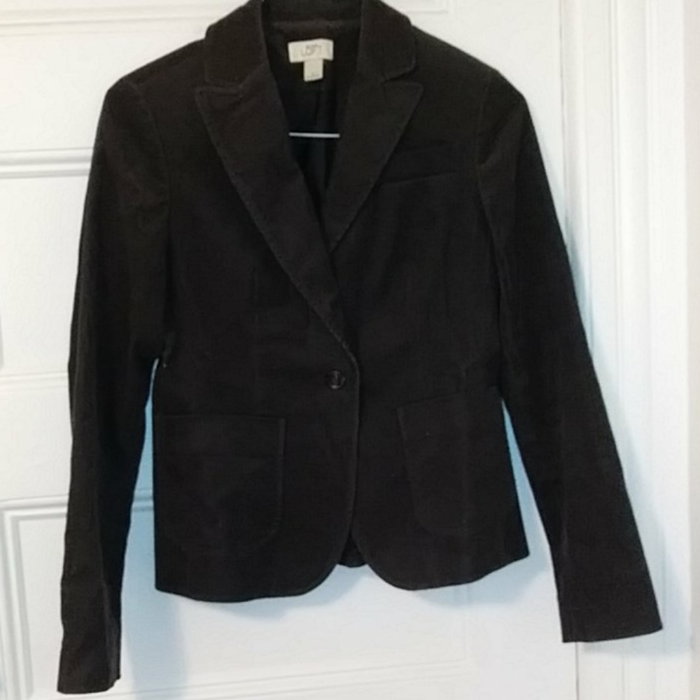 Loft brown corduroy blazer